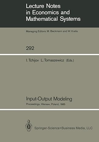 input output modeling proceedings warsaw poland 1985 1987 edition iouri tchijov, lucja tomaszewicz