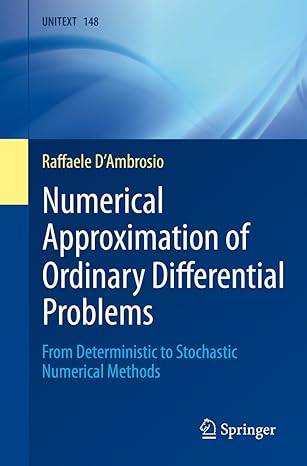 numerical approximation of ordinary differential problems from deterministic to stochastic numerical methods