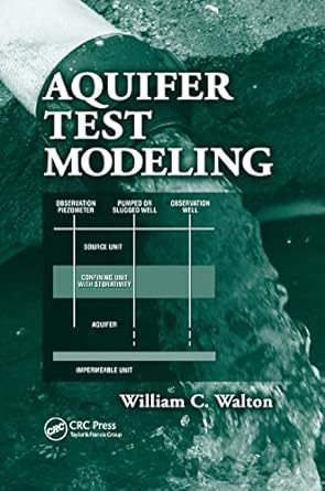 aquifer test modeling 1st edition william c. walton 0367389916, 978-0367389918