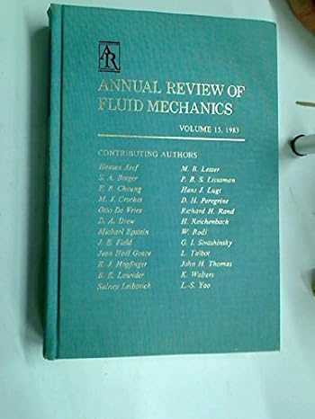 annual review of fluid mechanics 1983 1st edition milton van dyke 0824307151, 978-0824307158