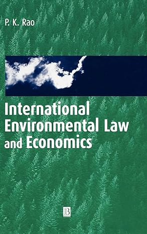 international environmental law and economics 1st edition p k rao 0631218920, 978-0631218920