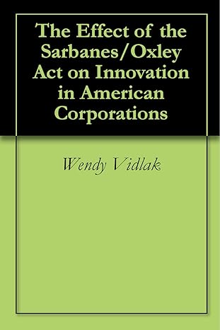 the effect of congressional legislation on innovation in american corporations  wendy vidlak b001v9lcx8