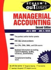 Schaums Guideline Of Managerial Accounting   Text Only