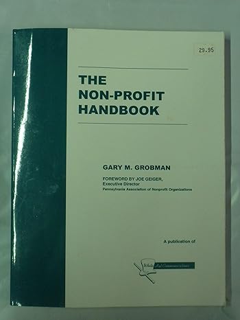 the non profit handbook 1997 98 national edition gary m grobman 0965365379, 978-0965365376