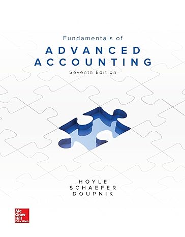 loose leaf for fundamentals of advanced accounting 7th edition joe ben hoyle ,thomas schaefer ,timothy