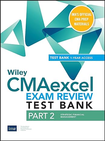 wiley cmaexcel learning system exam review 2020 part 2 strategic financial management 1st edition ima