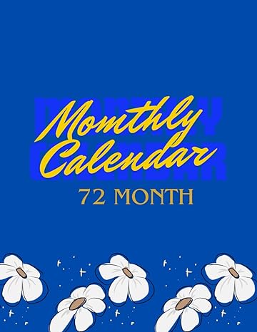 monthly calendar 72 month record your to do list business planning office work live your daily life with ease