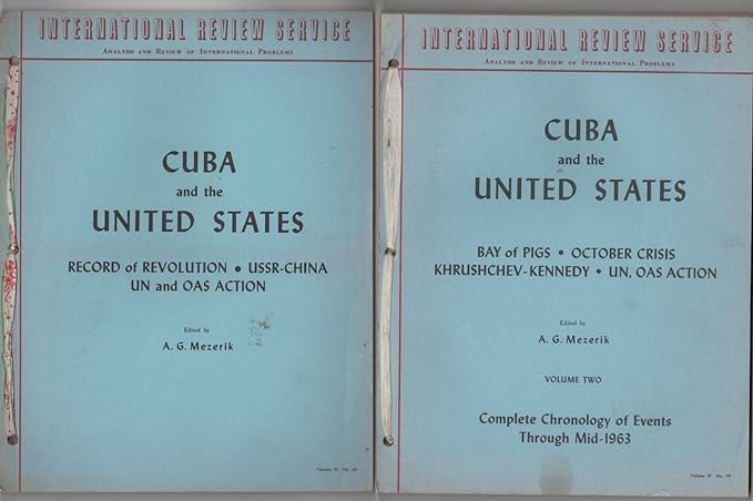 cuba and the united states 1st edition a. g. mezerik b0007fxt56