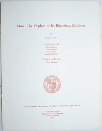 mito the orphan of its illustrious children 1st edition hernan castillo b000itquse