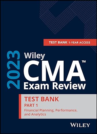 wiley cma exam review 2023 study guide part 1 financial planning performance and analytics set 1st edition