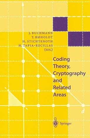 coding theory cryptography and related areas proceedings of an international conference on coding theory