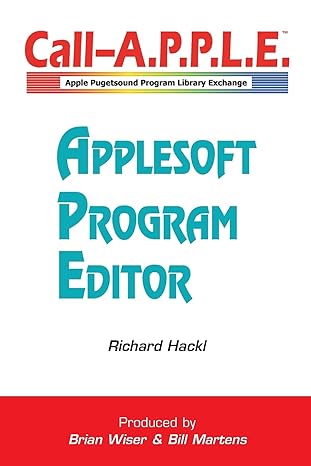 applesoft program editor 1st edition richard hackl 1667169424, 978-1667169422