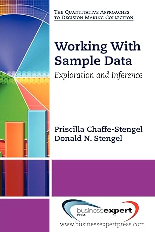 working with sample data 1st edition priscilla chaffe stengel ,donald n stengel 1606492136, 978-1606492130