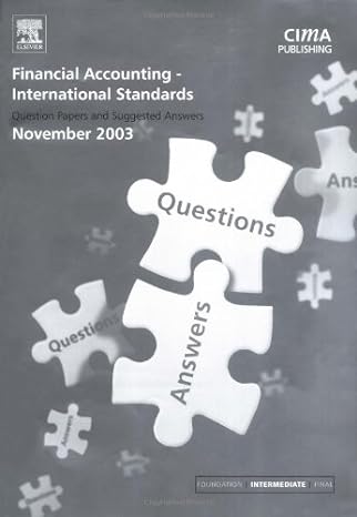 financial accounting international standards november 2003 exam qandas 1st edition graham eaton 0750662352,