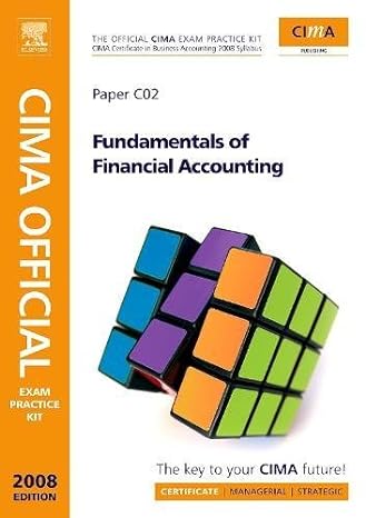 cima official exam practice kit fundamentals of financial accounting 2006 syllabus 2nd edition henry lunt