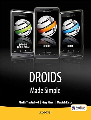 droids made simple for the droid droid x droid 2 and droid 2 global 1st edition gary mazo ,martin trautschold