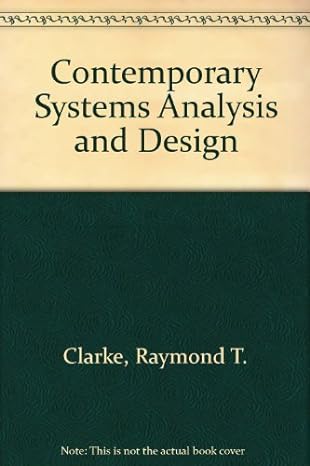 contemporary systems analysis and design 1st edition raymond clarke ,charles prins 0534042333, 978-0534042332