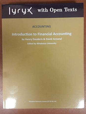 accounting introduction to financial accounting 2015b edition henry dauderis ,david annand ,lyryx learning