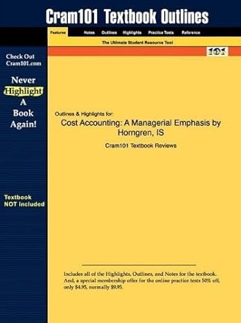 cost accounting a managerial emphasis 1st edition j k b0028i8ob4