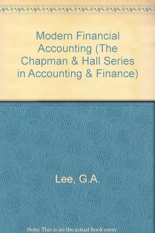 modern financial accounting 1st edition g a lee 0412343002, 978-0412343001