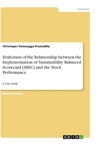 evaluation of the relationship between the implementation of sustainability balanced scorecard and the stock