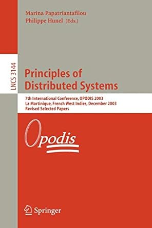 principles of distributed systems 7th international conference opodis 2003 la martinique french west indies