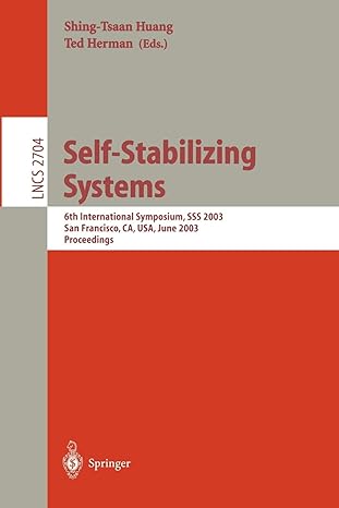 self stabilizing systems 6th international symposium sss 2003 san francisco ca usa june 24 25 2003