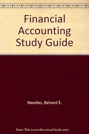 financial accounting study guide 8th edition belverd e needles 0618318682, 978-0618318681