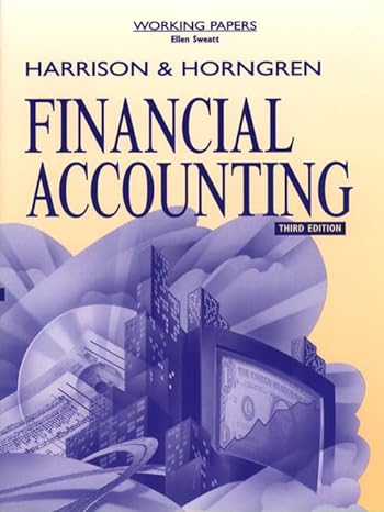 financial accounting working papers 3rd edition ellen sweatt 0137555628, 978-0137555628