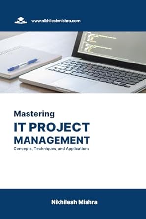 mastering it project management concepts techniques and applications 1st edition nikhilesh mishra