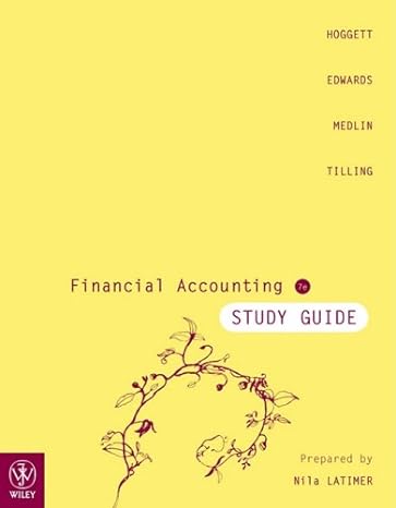 financial accounting study guide 7th edition john hoggett 0470820527, 978-0470820520