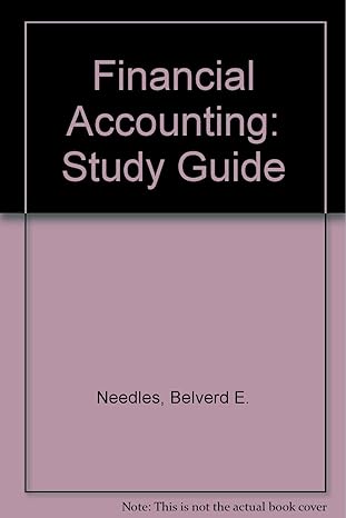 financial accounting study guide 1st edition belverd e needles 0395496128, 978-0395496121