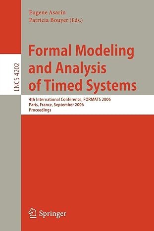 formal modeling and analysis of timed systems  international conference formats 2006 paris france september