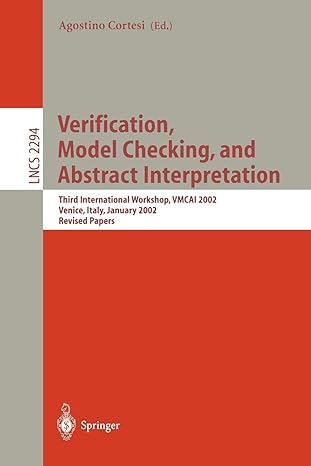 verification model checking and abstract interpretation third international workshop vmcai 2002 venice italy