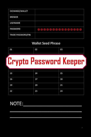 crypto password keeper wallted seed phrase private key storage platform exchange passwords coin asset tracker