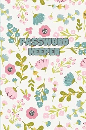 password keeper lovely floral website and username book 6 x 9 inches alphabetized sections for easy