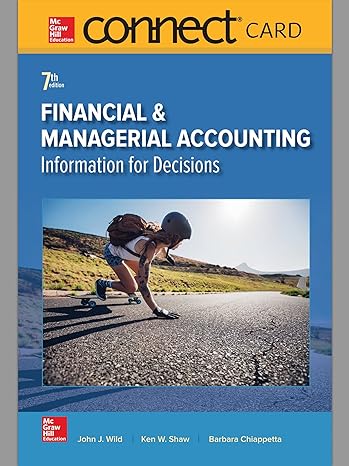 connect access card for financial and managerial accounting 7th edition john wild ,ken shaw 1260004821,