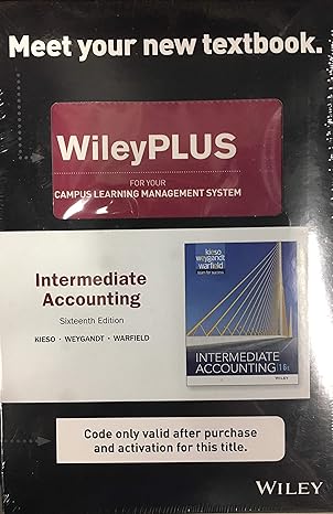 intermediate accounting   wileyplus lms student package 16th edition donald e kieso 1119170826, 978-1119170822