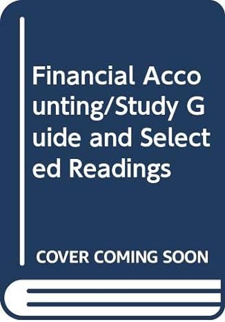 financial accounting/study guide and selected readings 1st edition belverd e needles 0395400414,