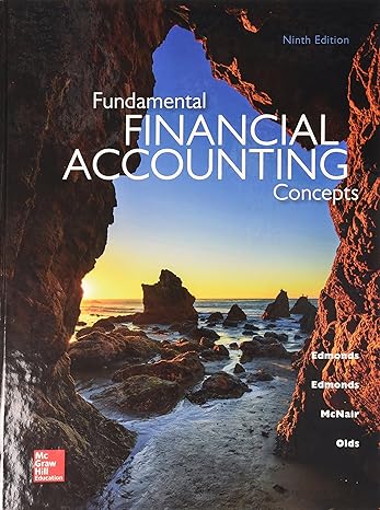 fundamental financial accounting concepts with connect 9th edition thomas edmonds 1259627179, 978-1259627170