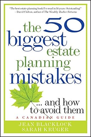 the 50 biggest estate planning mistakes and how to avoid them 1st edition jean blacklock ,sarah kruger