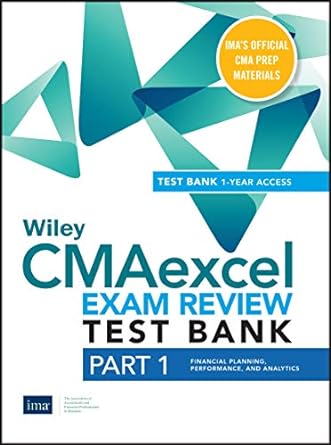 wiley cmaexcel learning system exam review 2020 part 1 financial planning performance and analytics set 1st