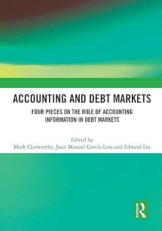 accounting and debt markets four pieces on the role of accounting information in debt markets 1st edition