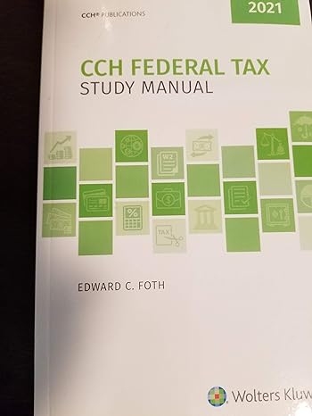 federal tax study manual study guide edition edward c foth 0808054104, 978-0808054108