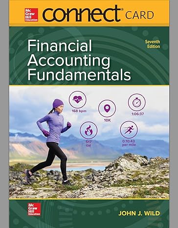 connect access card for financial accounting fundamentals 7th edition john wild 1260482820, 978-1260482829