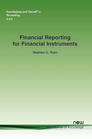 financial reporting for financial instruments in accounting 1st edition stephen g ryan 1601986165,