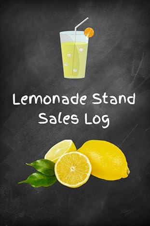 lemonade stand sales log 1st edition joan enockson b09crtc9tx, 979-8455665240