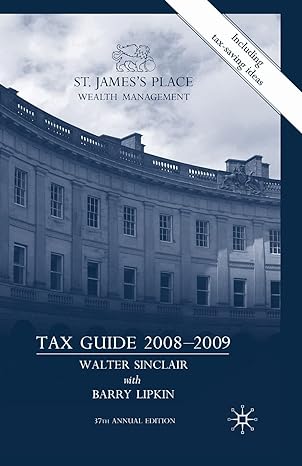 st jamess place tax guide 2008 2009 1st edition w sinclair ,e lipkin 1349364622, 978-1349364626