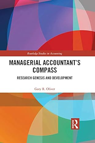 managerial accountants compass research genesis and development 1st edition gary oliver b07j6tfz7x,