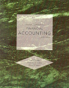 student supplement to financial accounting by robert libby 5th edition robert libby 0073320234, 978-0073320236